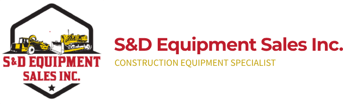 A green background with the words s & d equipment in red.